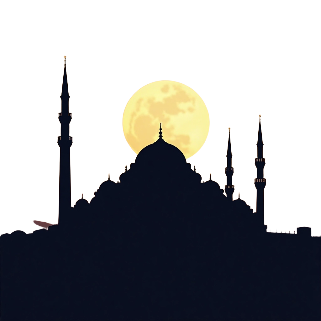 Moonrise Over the Mosque